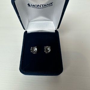 New Montana silversmith black stud earrings